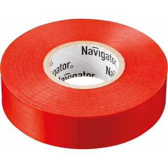 Изолента NAVIGATOR ПВХ красная 15мм 20м