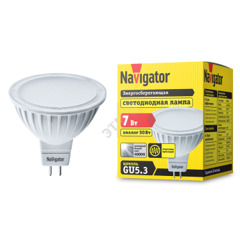 Светодиодная лампа NAVIGATOR 94 245 NLL-MR16-7-230-4K-GU5.3