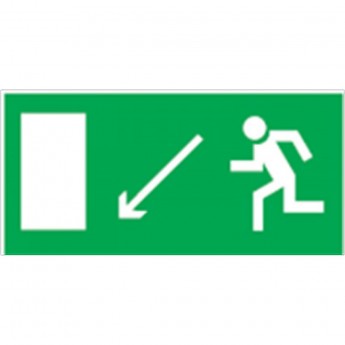 Аварийные наклейки NAVIGATOR серии NL "Направление к эвакуационному выходу вниз" NL-310H90NEF07-E08