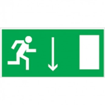 Аварийные наклейки NAVIGATOR серии NL "Направление к эвакуационному выходу вниз" NL-310H90NEF07-E09