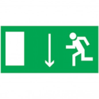Аварийные наклейки NAVIGATOR серии NL "Направление к эвакуационному выходу вниз" NL-310H90NEF07-E10