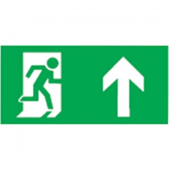Аварийная наклейка NAVIGATOR серии NL-320H110NEF04-E38 "Направление к эвакуационному выходу направо вниз"