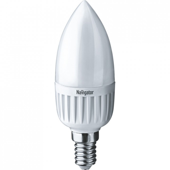 Светодиодная лампа NAVIGATOR серии «свеча» NLL-P-C37-5-230-6.5K-E14-FR Светодиодная лампа NAVIGATOR серии «свеча» NLL-P-C37-5-230-6.5K-E14-FR