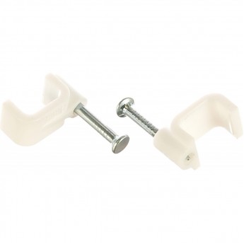 Скоба NAVIGATOR 9мм плоская пластиковая (50шт)